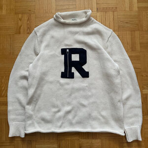 J.Crew heritage cotton rollneck sweater Cream Size Medium